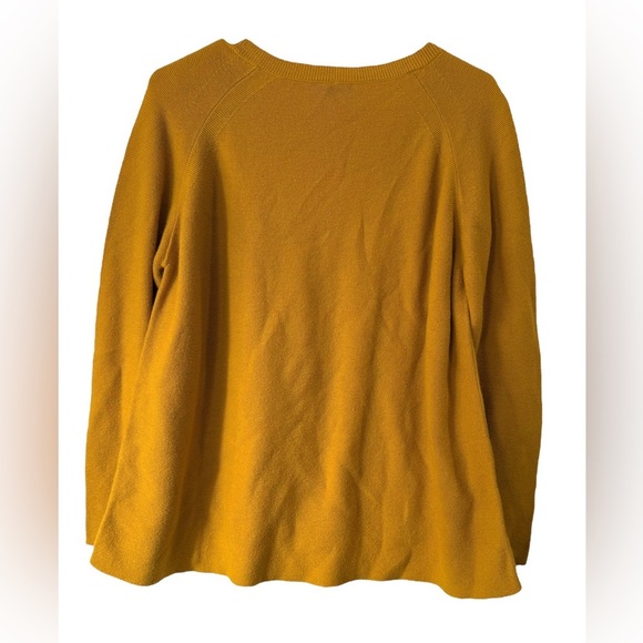 Eileen Fisher A-line Sweater Mustard Yellow Size Medium Great Condition! - Picture 2 of 4